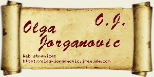 Olga Jorganović vizit kartica